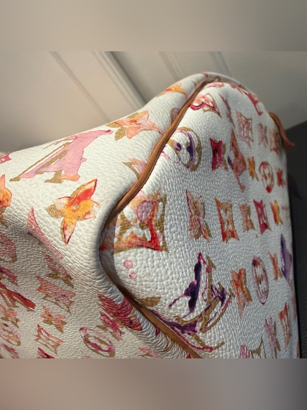 Louis Vuitton Limited Edition Monogram Watercolor Aquarelle Speedy 30 Bag COA - Picture 11 of 16